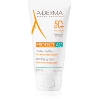 A-Derma Protect AC Mattifying Fluid fluid matifiant SPF 50+ - imagine 2